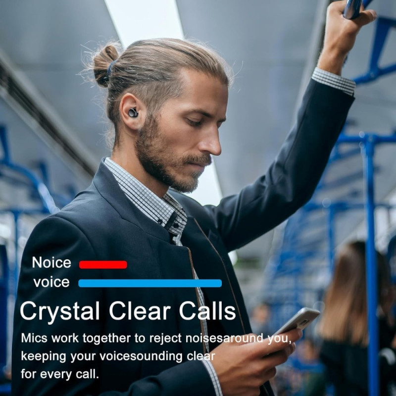 Q26 Bluetooth-hodesett Digital Display In-Ear trådløse hodetelefoner PowerBank-funksjon