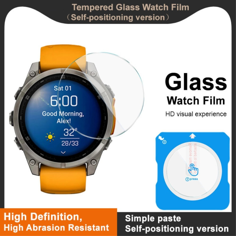 IMAK Garmin Fenix 8 47mm Karkaistua Lasi Näytönsuoja Asennustyökalulla