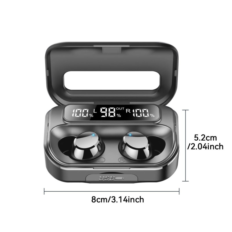 Q26 Bluetooth headset Digital Display In-Ear Wireless Headphones PowerBank Function