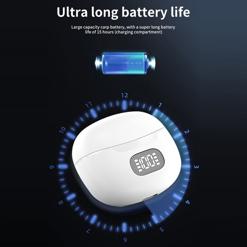 150 kielen käännöskääntäjä Smart Voice Bluetooth-korvakuulokkeet - musta