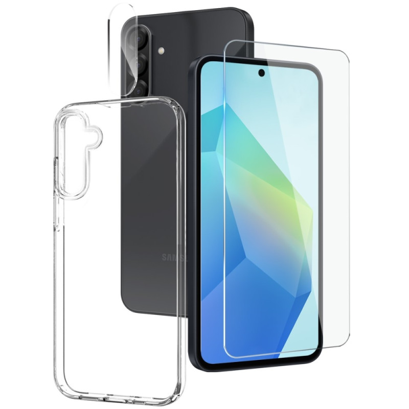 NORTHJO För Samsung Galaxy A56 5G / A36 5G TPU Skal + Härdat Glas + Lins Skydd