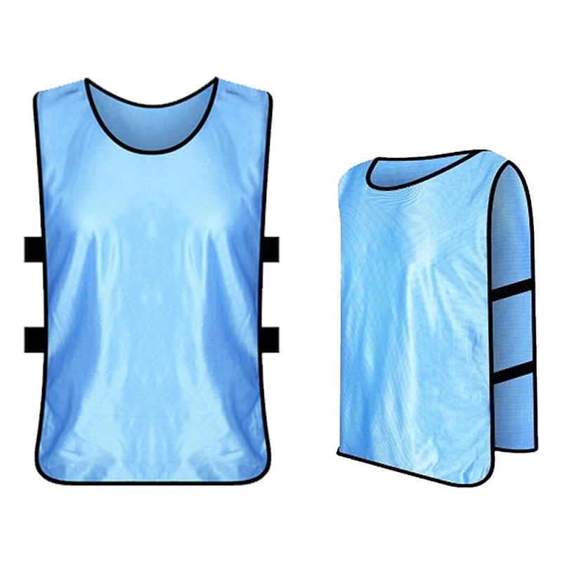 12PCS Adults Football Quick-Drying Football Vest Training Vest - Blue