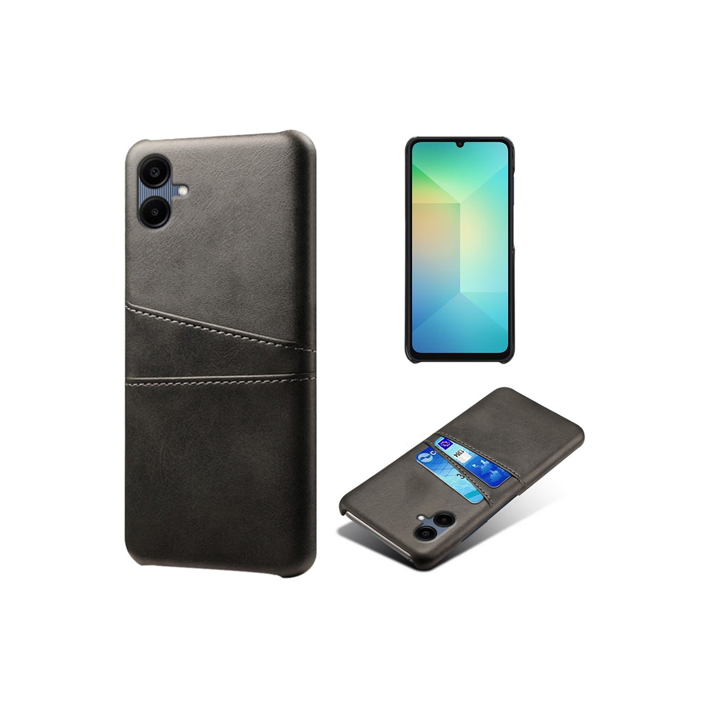 Samsung Galaxy A06 KSQ Pu-Leather Coated Shell Hard Case