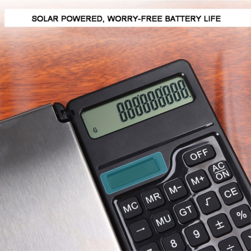 Elektronisk digital vægt med høj præcision + lommeregner 2-i-1 foldbar kompakt