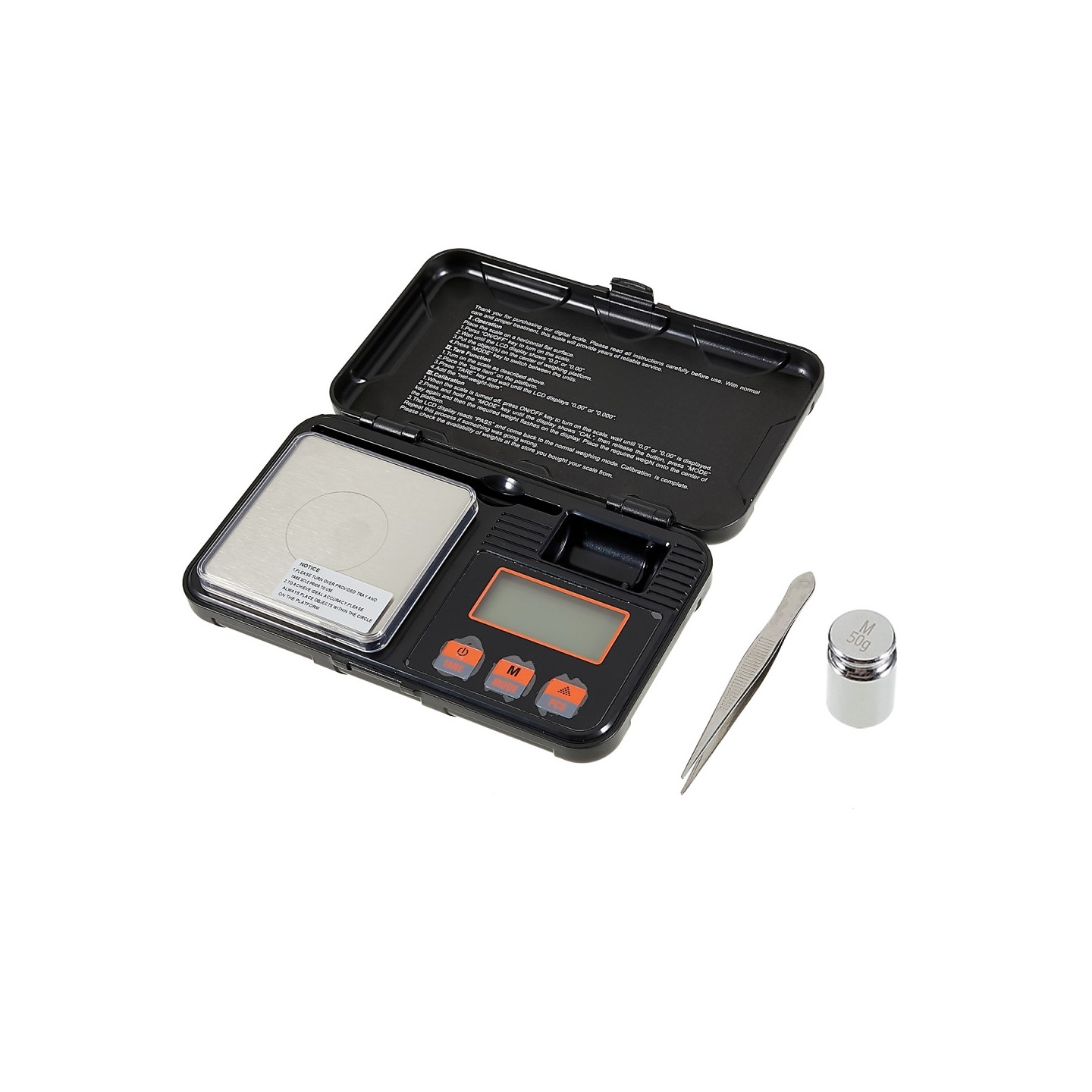 50g/0,001g Digital Våg Kalibreringsvikt Pincett