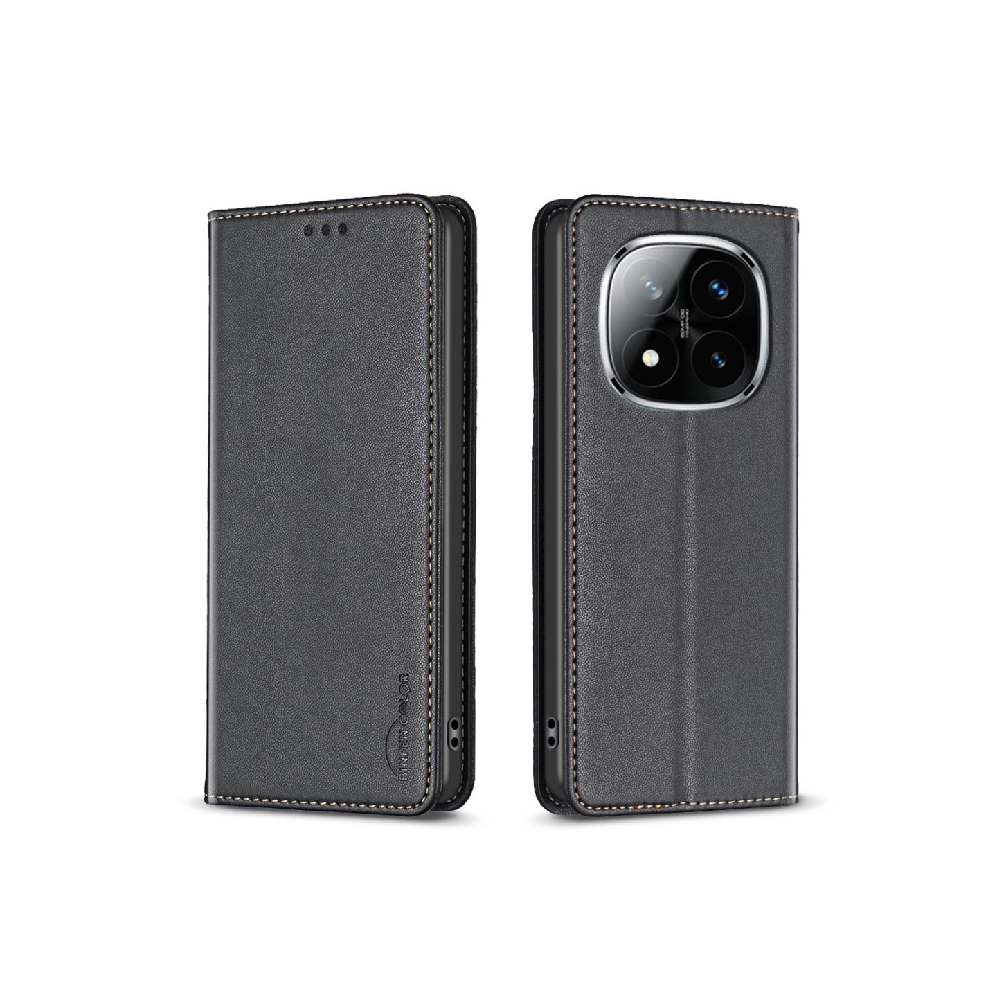 BINFEN Plånboksfodral Xiaomi Redmi Note 14 Pro+ 5G - Svart