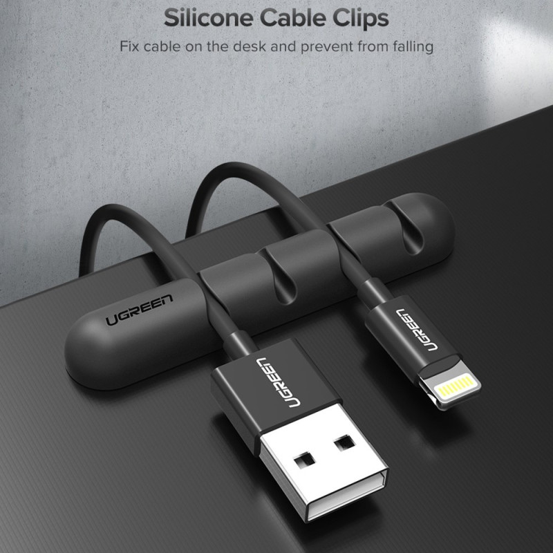 2pcs 4 Slots Self-Adhesive Cable Management Organize Your Cables Cord Holder