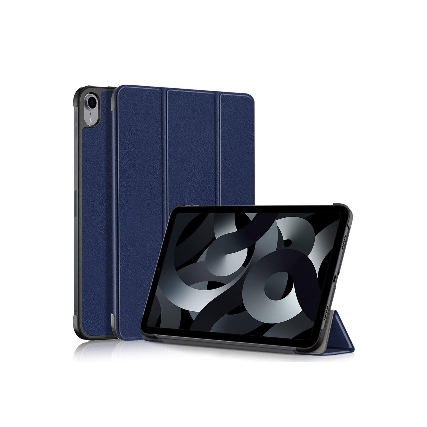 Tri - fold Stand Case for iPad 10.9 (2022) Tablet Cover - Dark Blue