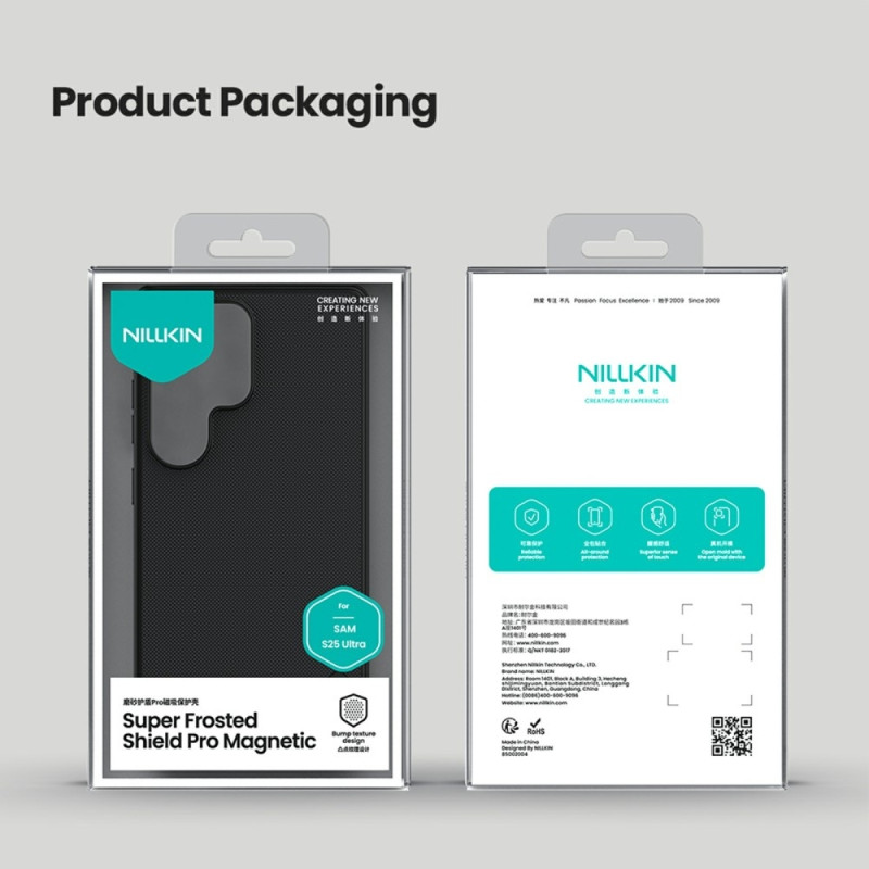 NILLKIN Samsung Galaxy S25 Ultra Frostet Skall Hardt - Svart