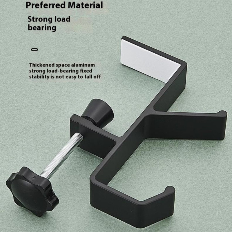 Desk Edge Hook Reppulaukku Kuulokkeiden ripustin pöydän alle Säilytys - valkoinen