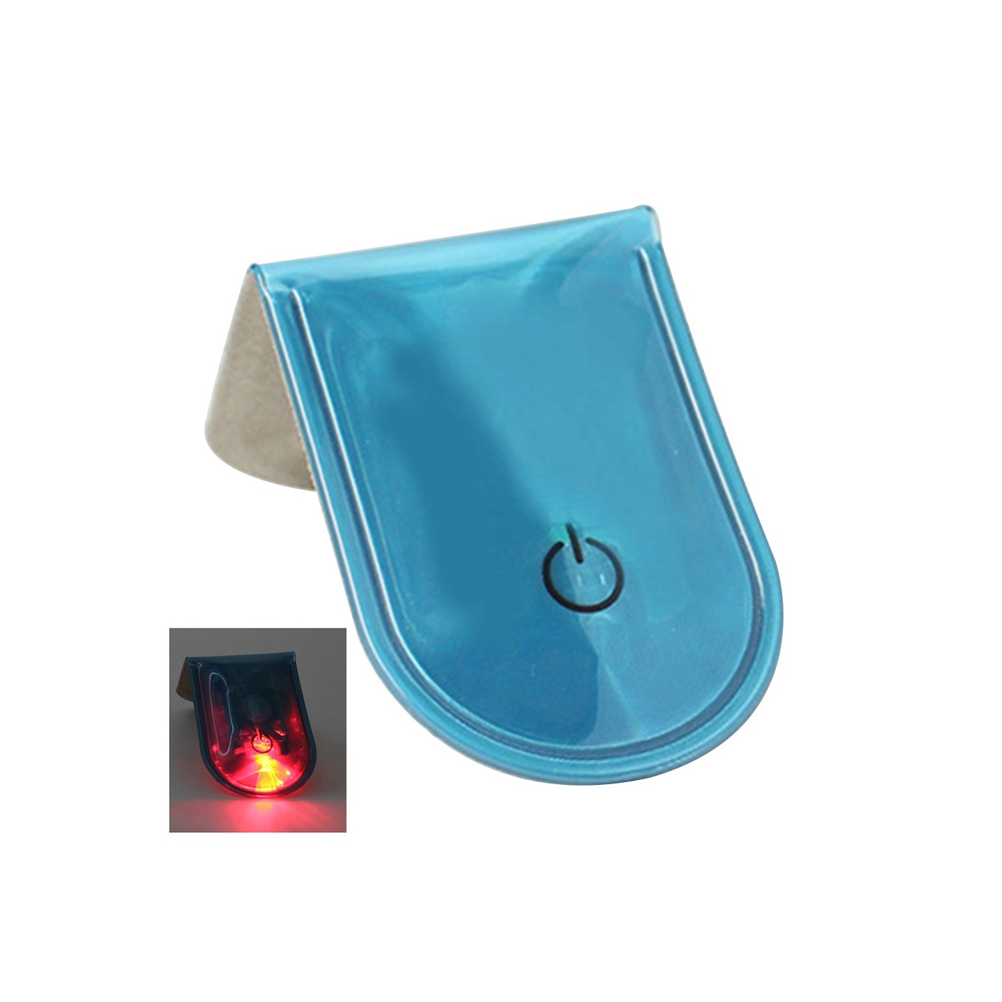 LED Ljus Magnetiskt Clips Säkerhet Löpning Natt Camping Aktiviteter - Blå