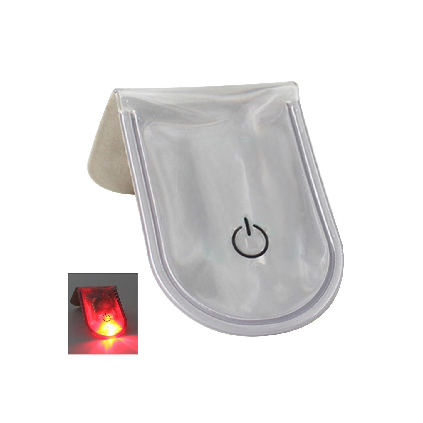 LED Light Magnetic Clip Safety Running Night Camping Activities - Gray