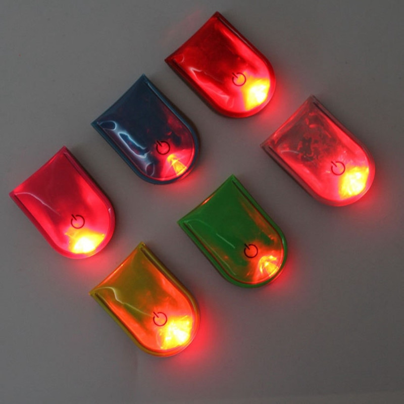 LED Light Magnetic Clip Safety Running Night Camping Activities - Blue