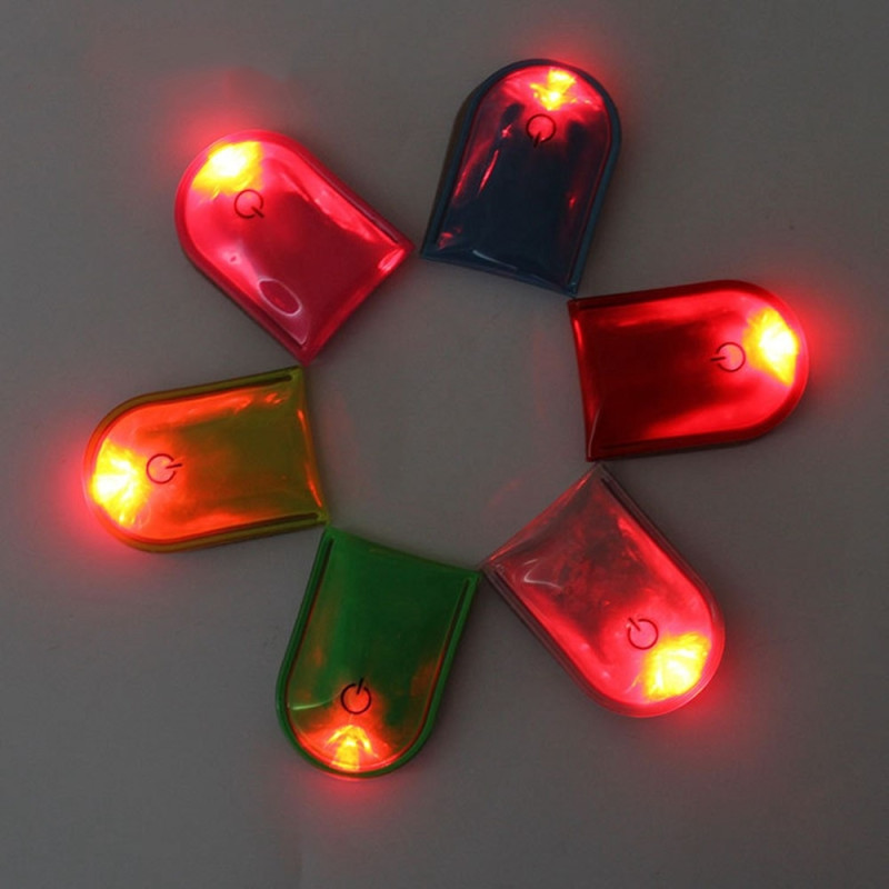 LED Ljus Magnetiskt Clips Säkerhet Löpning Natt Camping Aktiviteter - Rosa