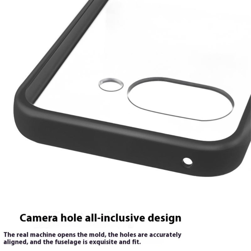 For Google Pixel 9a Case Reinforced Corners TPU+Acrylic Clear Phone Cover