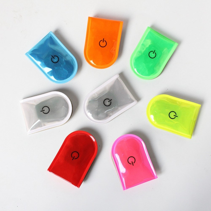 LED-lys Magnetisk Clip Sikkerhed Løb Nat Campingaktiviteter - Fluorescerende