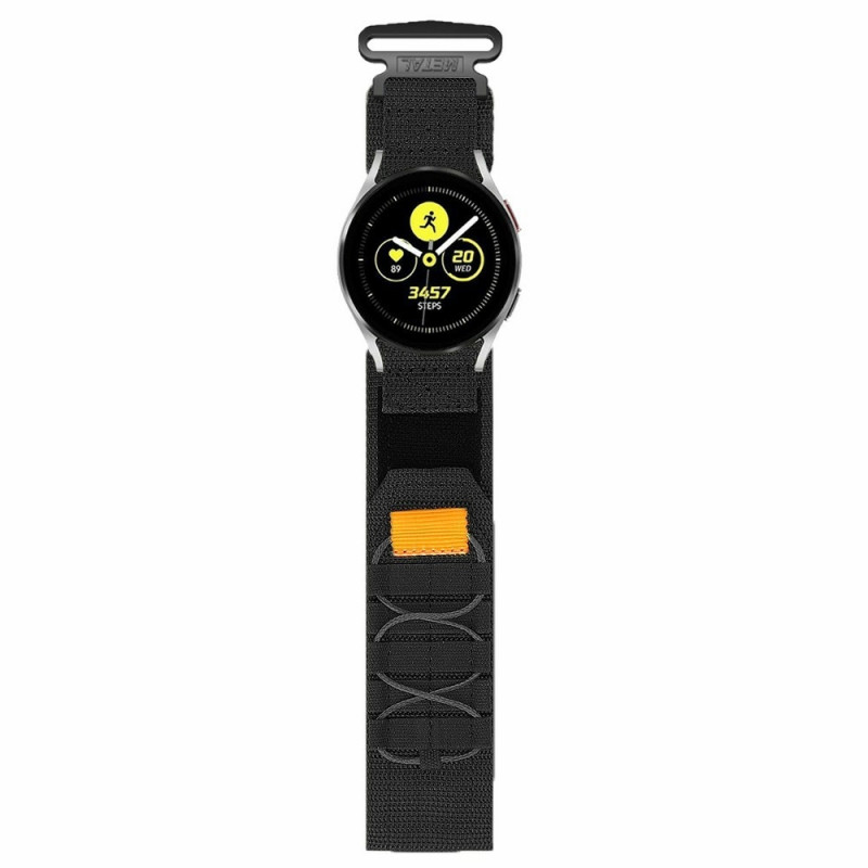 Hihnan vaihtoranneke Samsung Watch7:lle 44mm 40mm Huawei Watch GT 3 42mm - musta