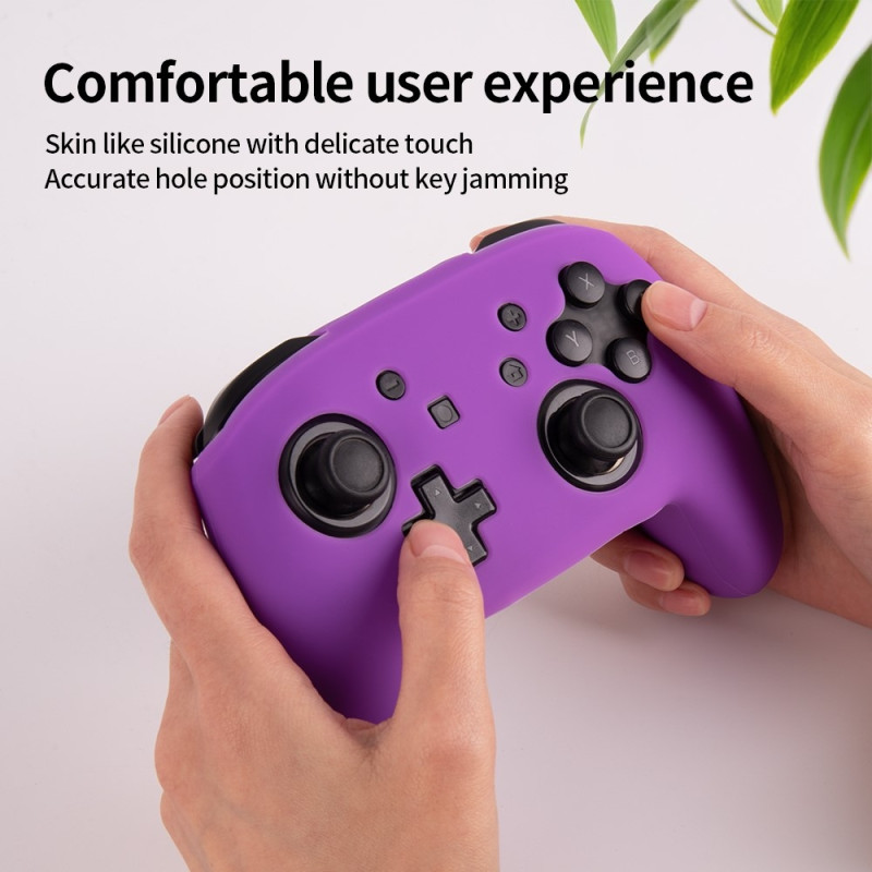 Kompatibel med Nintendo Switch Pro Controller Case Silikon - Hvit