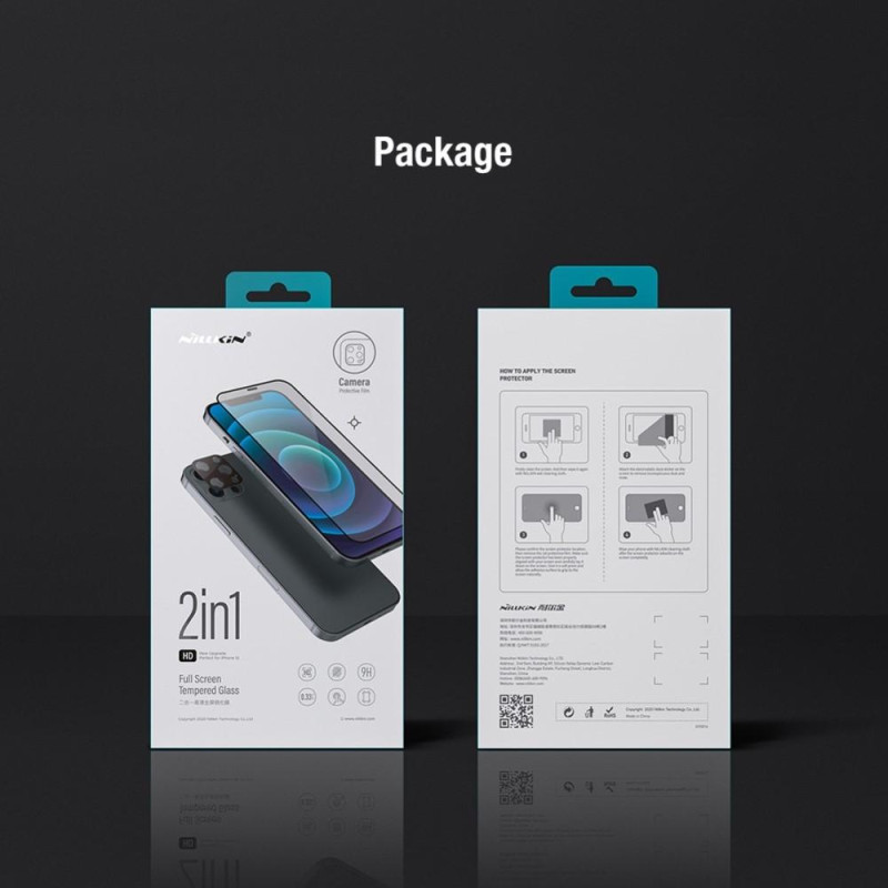 iPhone 14 Pro NILLKIN 2 in 1 karkaistu lasi kamerakalvolla