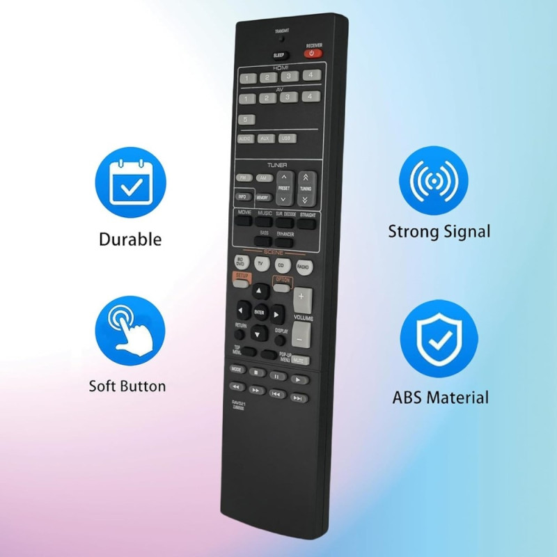 Udskiftning af fjernbetjening til RAV521 til Yamaha Audio/Video Receiver