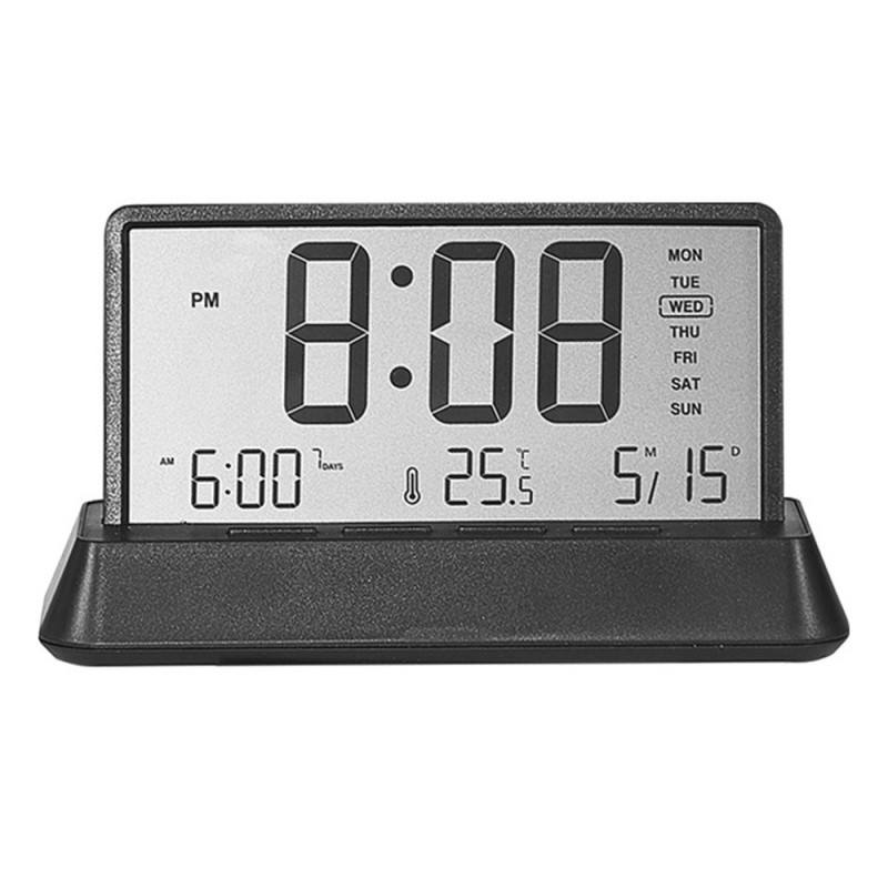 LED Display Digital Alarm Clock with Temperature Calendar Snooze Function