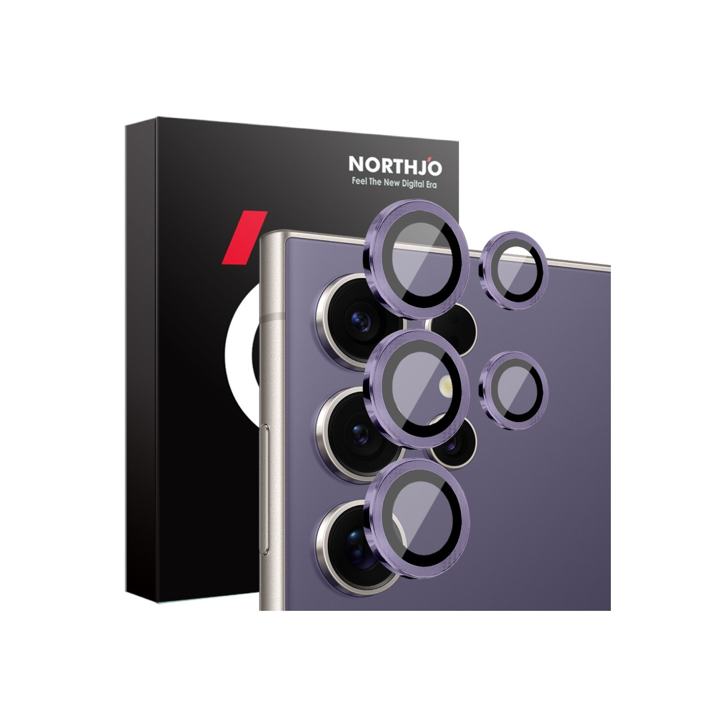 NORTHJO för Samsung Galaxy S25 Ultra Härdat Glas Kameralinsskydd