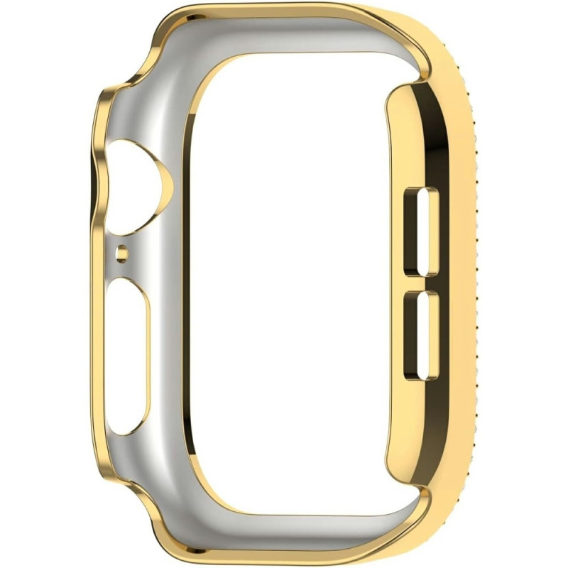 For A Watch Series 10 42mm Case Cover Frame Bling Rhinestone Decor - Guld