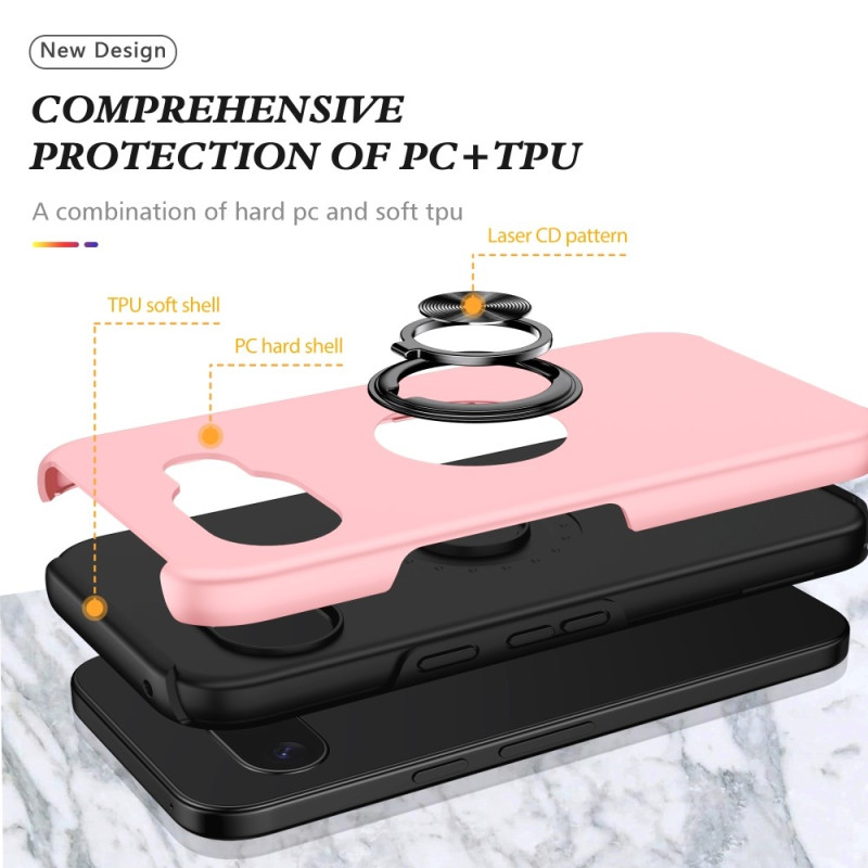 Til Google Pixel 9A Fingerring Kickstand Hybrid Taske