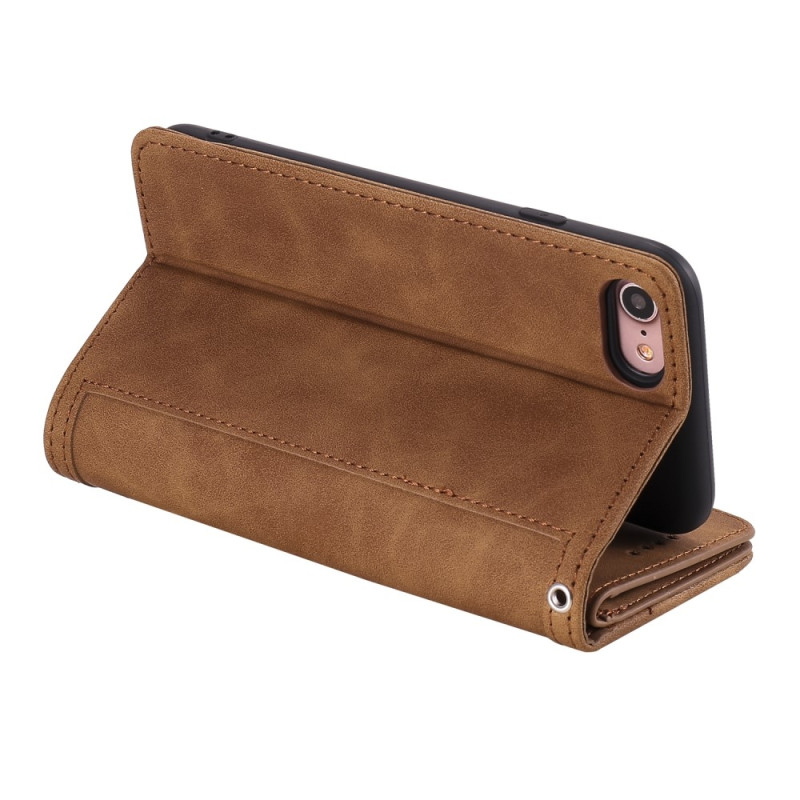 För iPhone 16e Fodral med Dragkedja och 9 Kortplatser