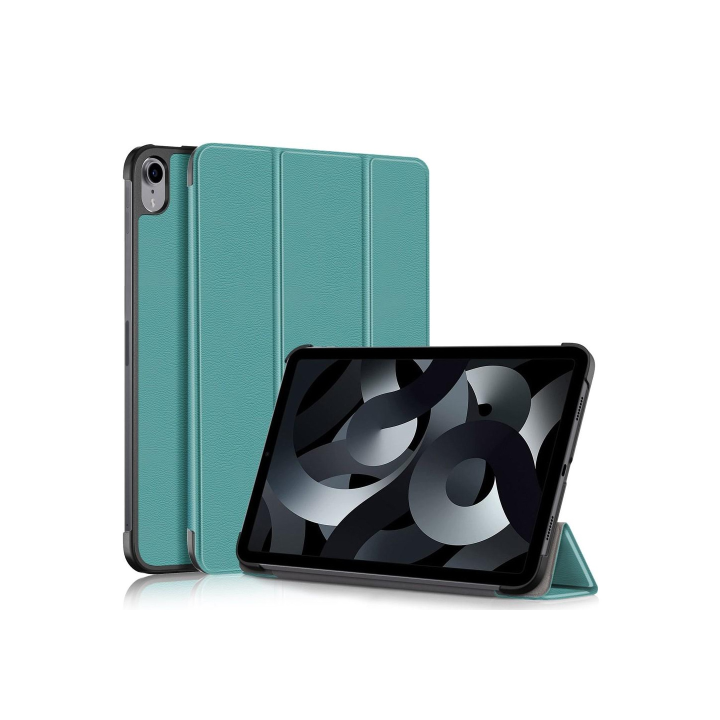 Tri - fold Stand Case for iPad 10.9 (2022) Tablet Cover - Green