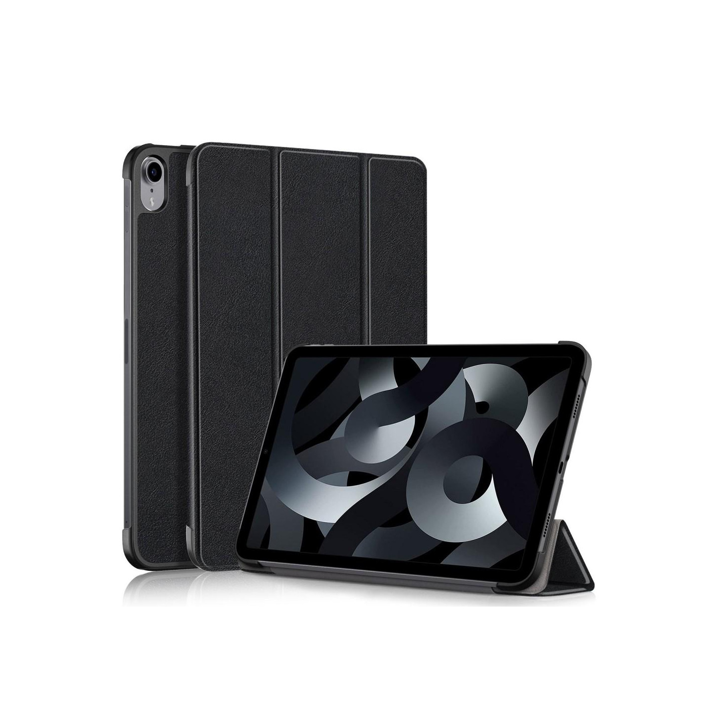 Tri - fold Stand Case for iPad 10.9 (2022) Tablet Cover - Black