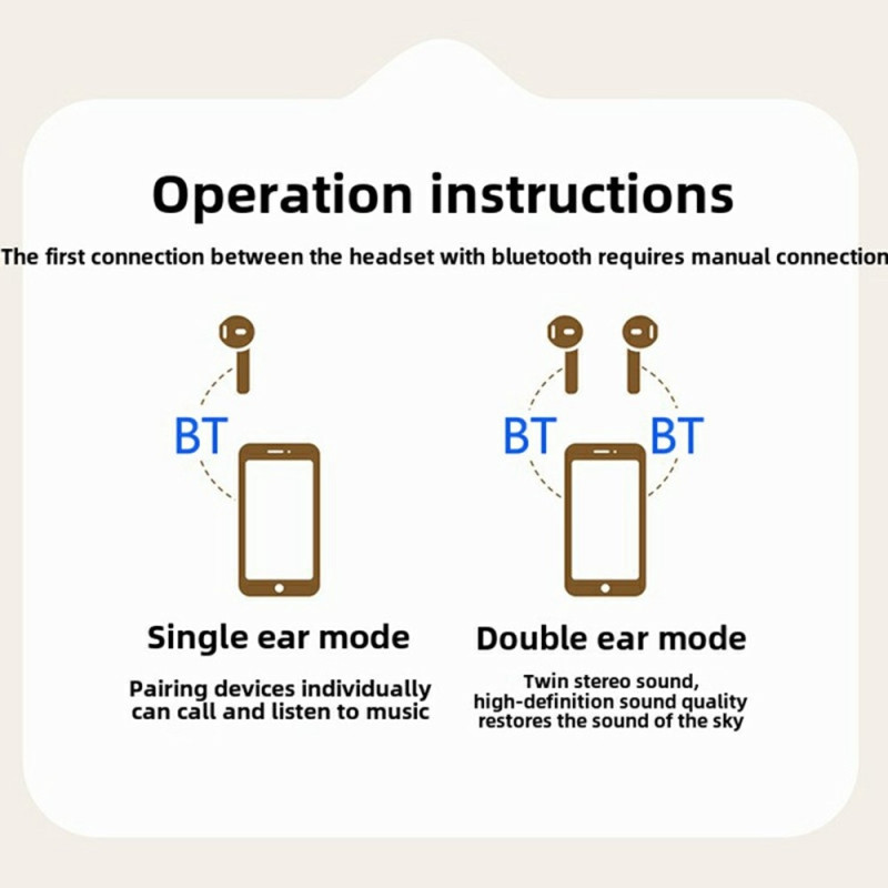 Retrokamerasuunnittelu Bluetooth-kuulokkeet Melua vaimentavat korvakuulokkeet - ruskea