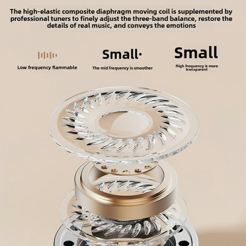 Retro kameradesign Bluetooth-hovedtelefoner Støjreduktion In-Ear-hovedtelefoner - Brun