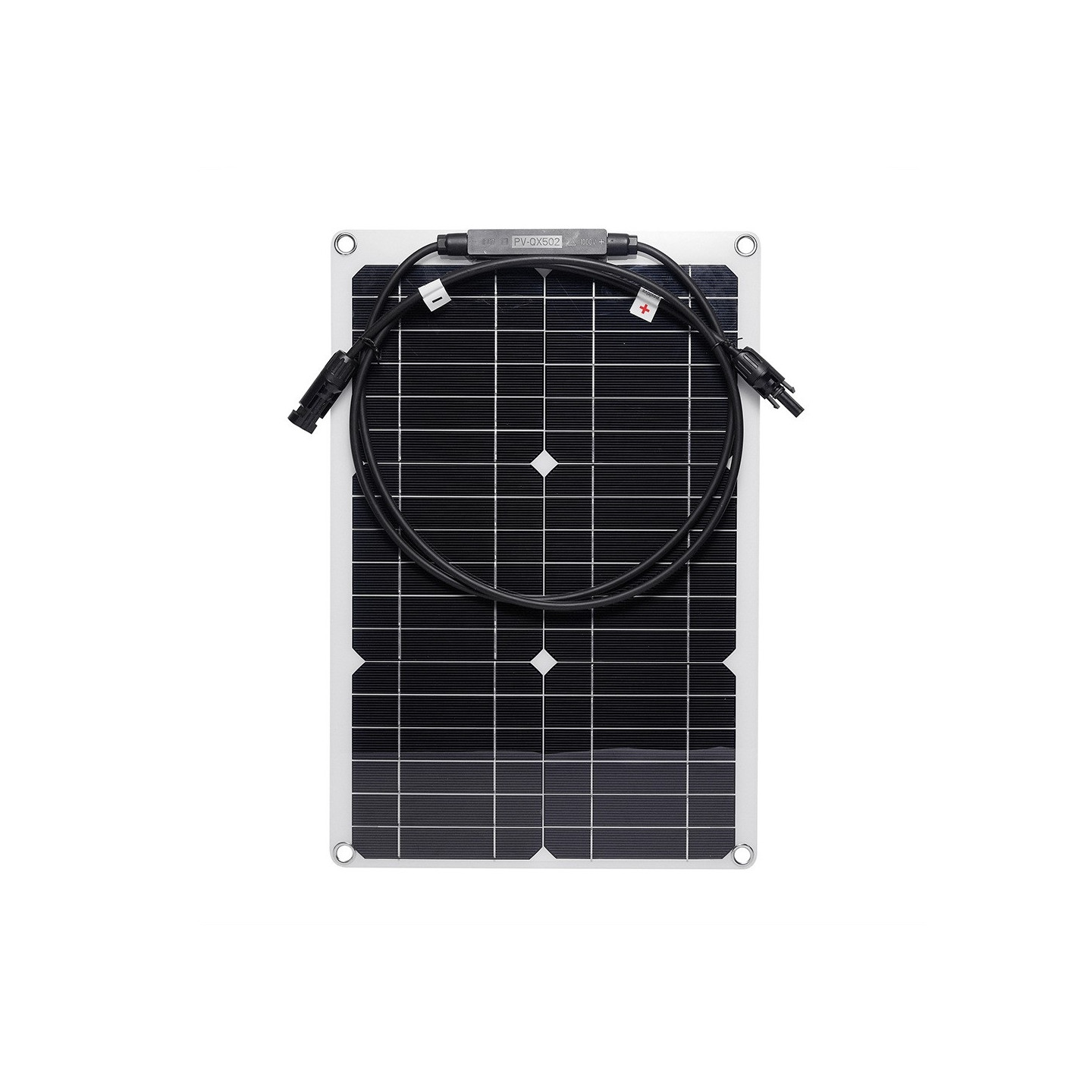 Solpanel 20W monokrystallinsk silicium bøjeligt solpanel til RV / bil / yacht