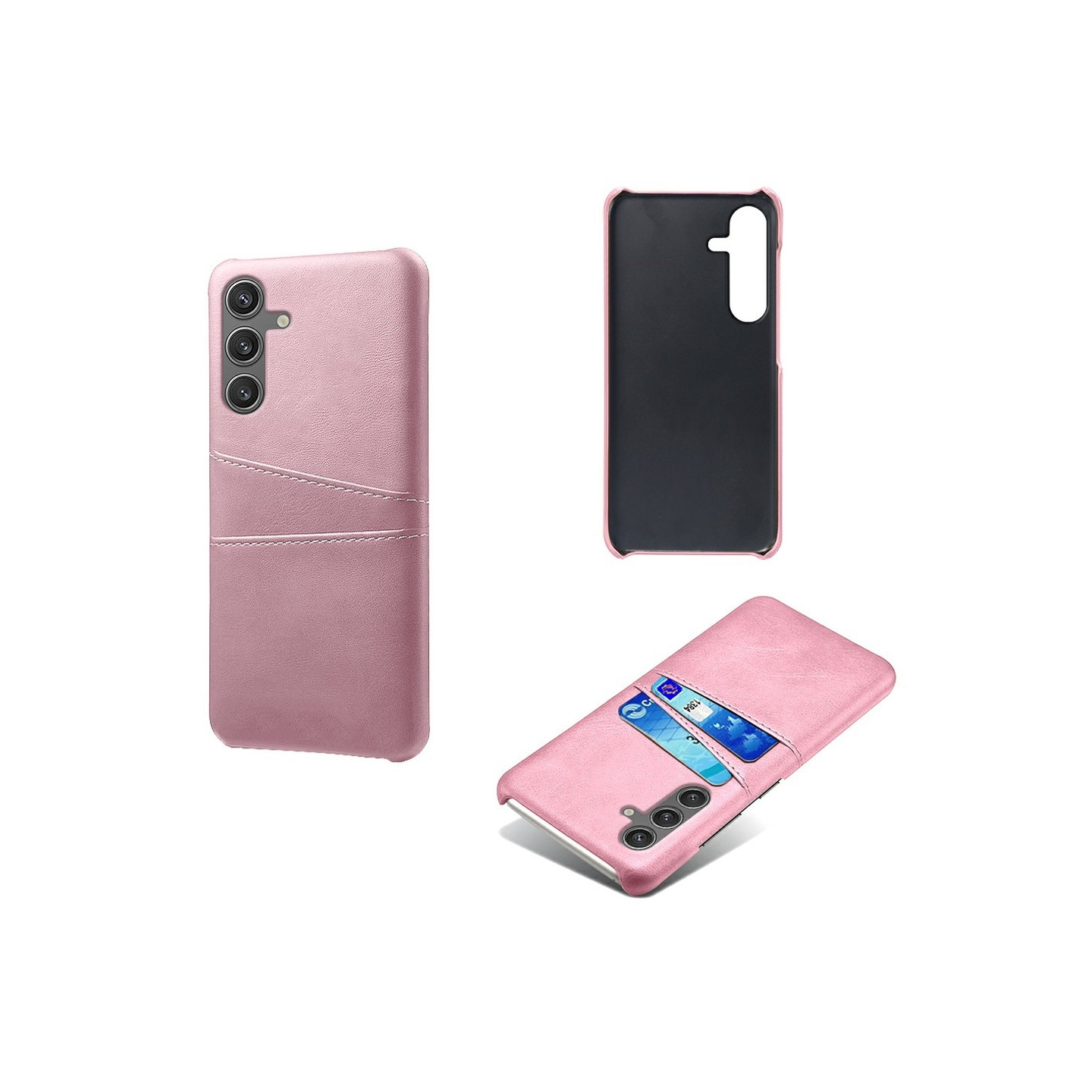 Til Samsung Galaxy S25 KSQ PU-læderbelagt skal hårdt etui