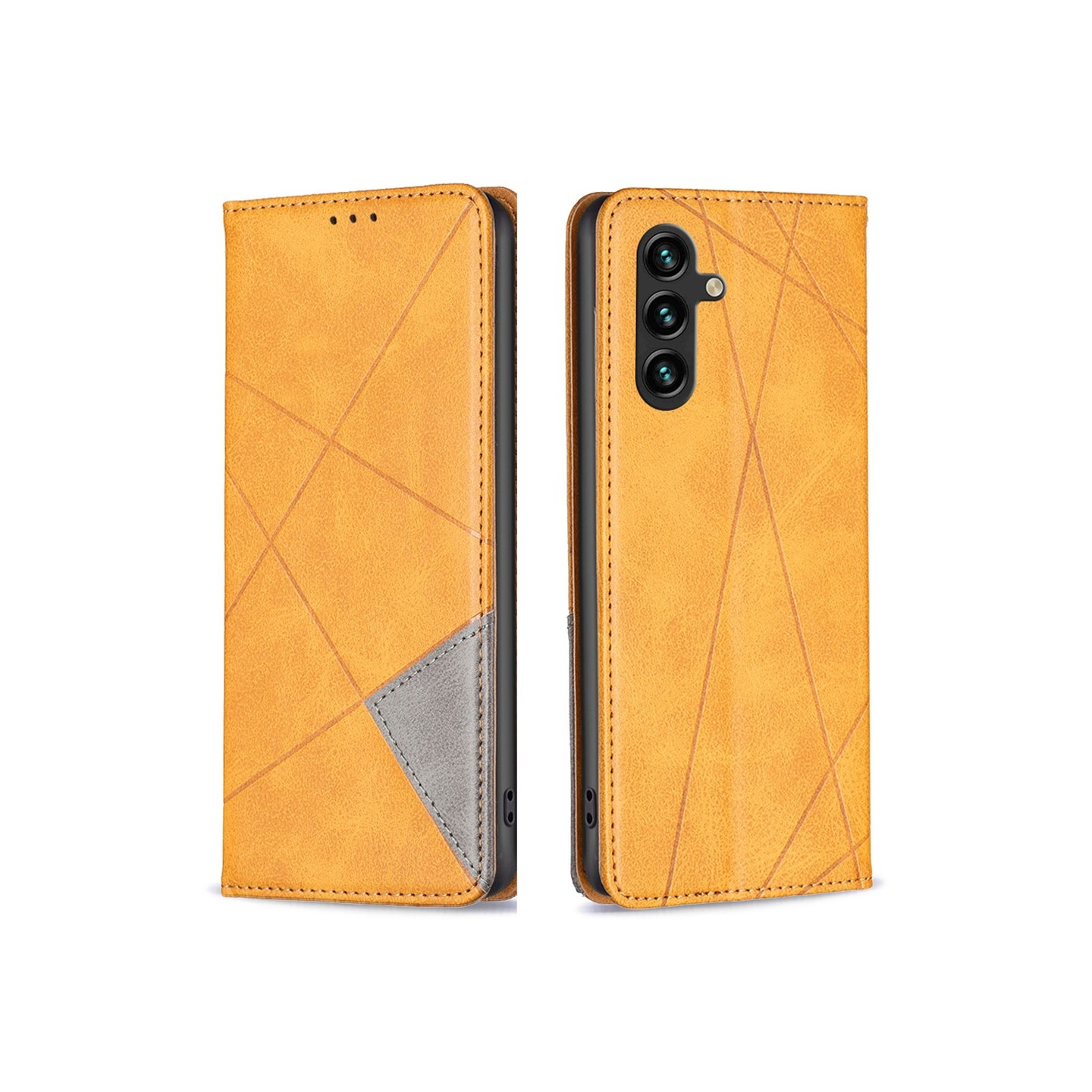 BINFEN COLOR Til Samsung Galaxy A56 Stødsikkert Pungcover – Brun