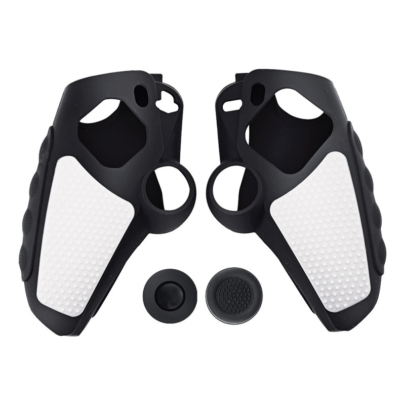 Playstation 5 / PS5 Silikon Skin Skal Fodral Anti-Slip Skydd + Joystick Caps - Svart