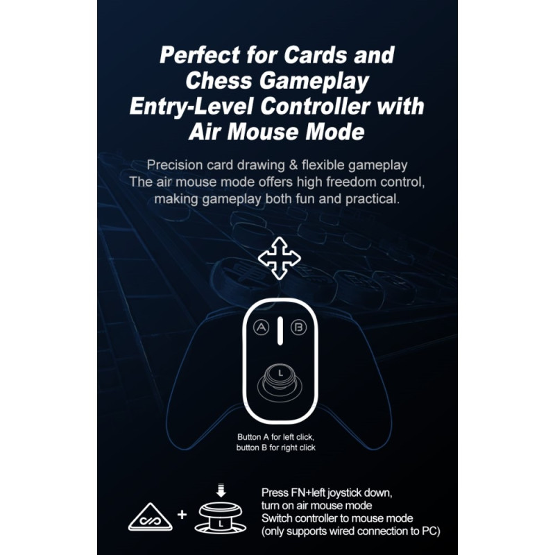 Bluetooth trådløs spilcontroller med modtager Kompatibel med Steam PC Android iOS Nintendo Switch - Hvid