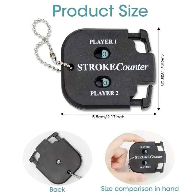 Golfscore Counter Manual Dual Player Stroke Counter Golf