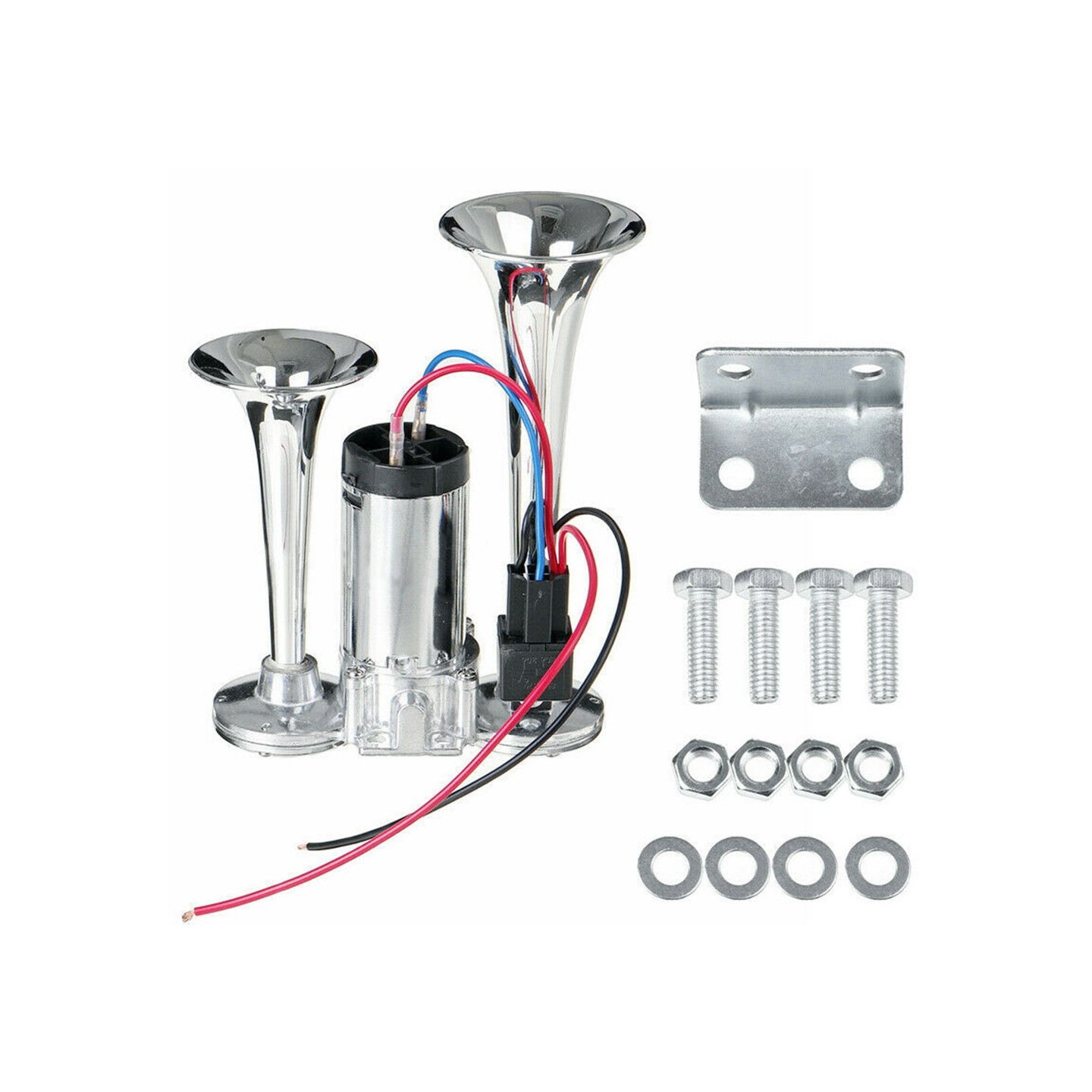 Äänitorvi Auton äänitorvi 600DB Tehokas ääni Dual Tube auton äänitorvi 12V ajoneuvon sähkötorvi