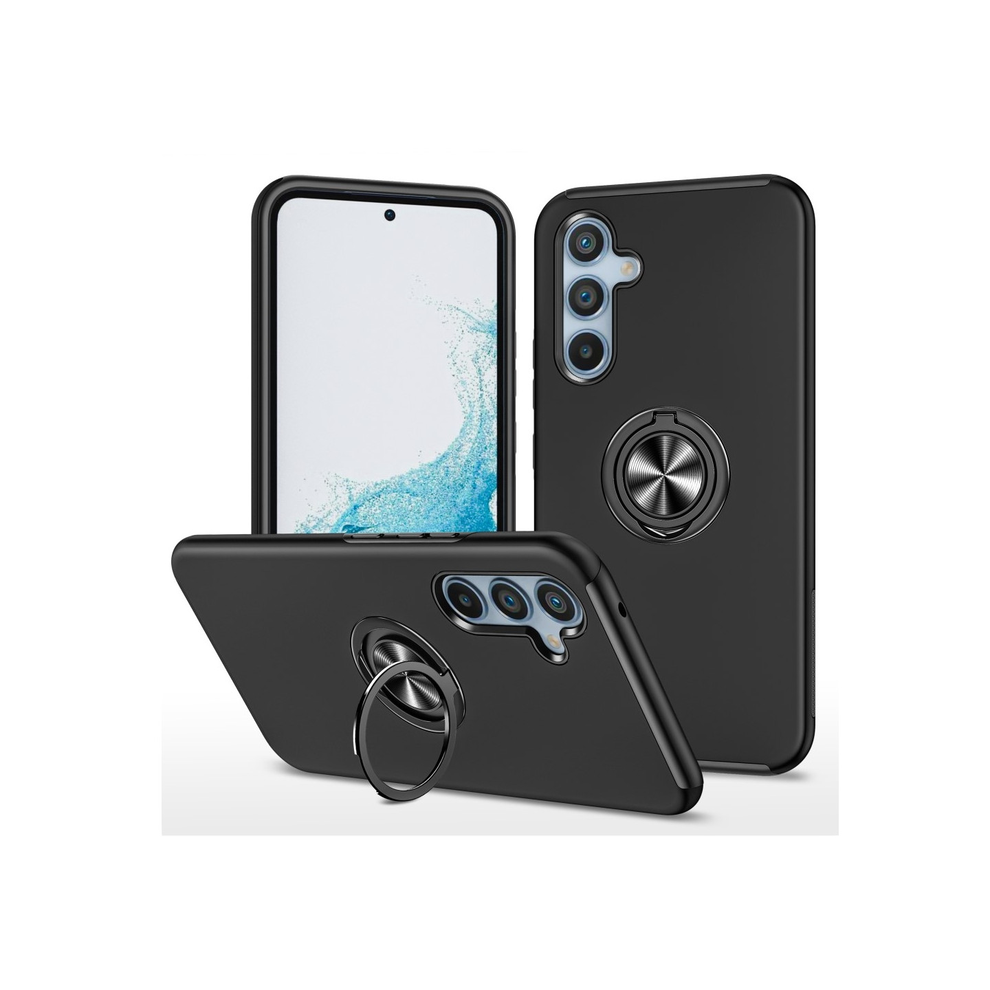 Samsung Galaxy A56 5G Hybridkotelo Käännettävällä Rengaspidikkeellä