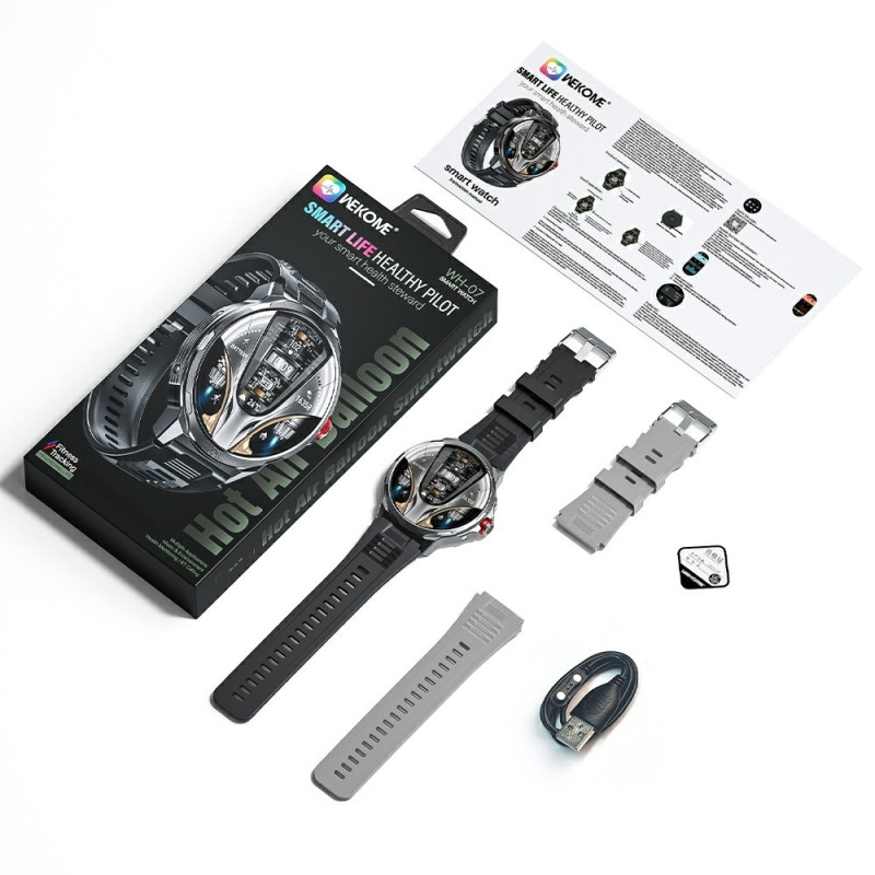 WEKOME WH-07 Älykello Sinkkiseos IP67 Vedenkestävä Bluetooth 1,85 tuuman HD-näyttö