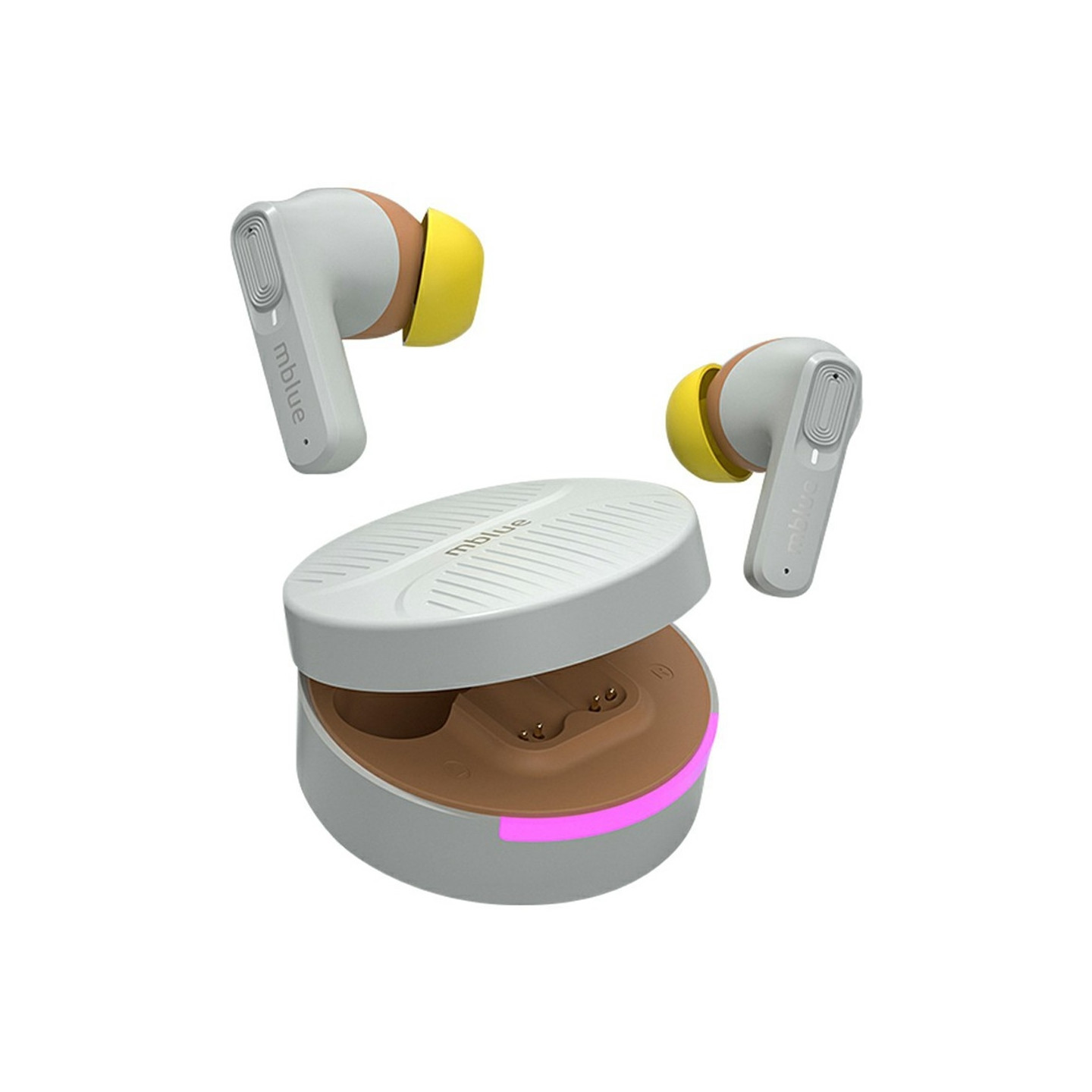 MBLUE AR03pro ANC melunvaimennus Bluetooth 5.3 -nappikuulokkeet matalan viiveen pelikuulokkeet - Harmaa