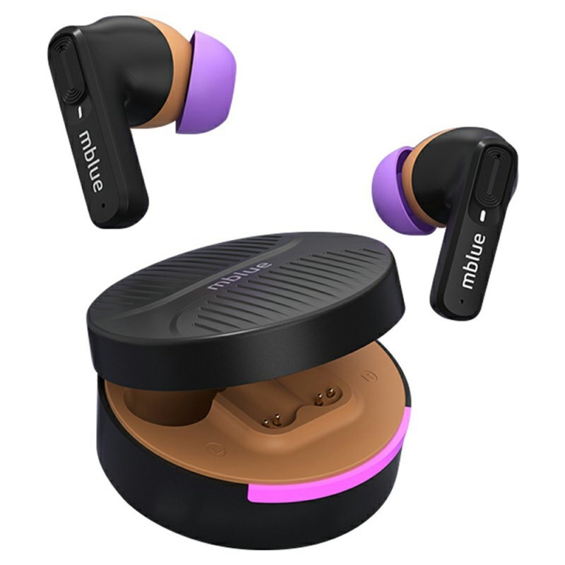 MBLUE AR03pro ANC melunvaimennus Bluetooth 5.3 -nappikuulokkeet matalan viiveen pelikuulokkeet - musta