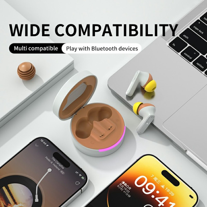 MBLUE AR03pro ANC melunvaimennus Bluetooth 5.3 -nappikuulokkeet matalan viiveen pelikuulokkeet - Minttu