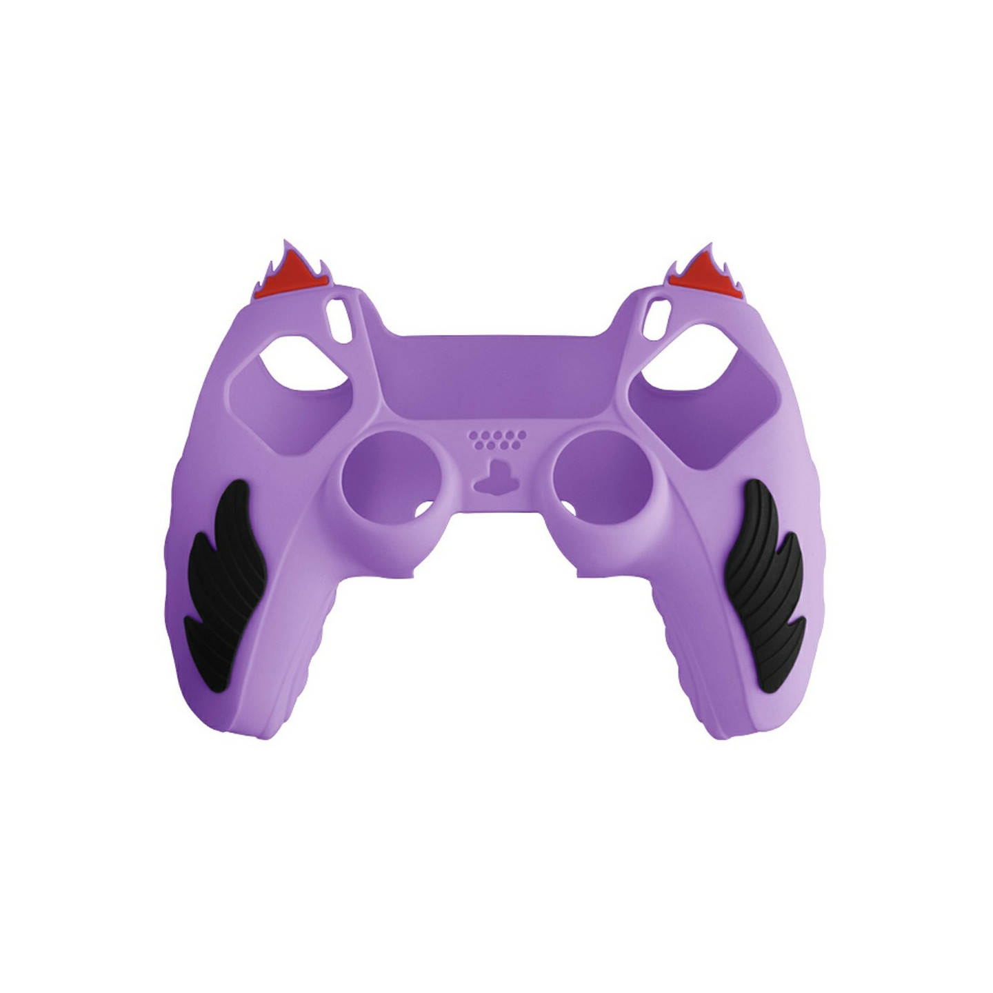 Playstation 5 / PS5 Silikone Skin Cover Case Anti-Slip Protection Flame Design - Lilla