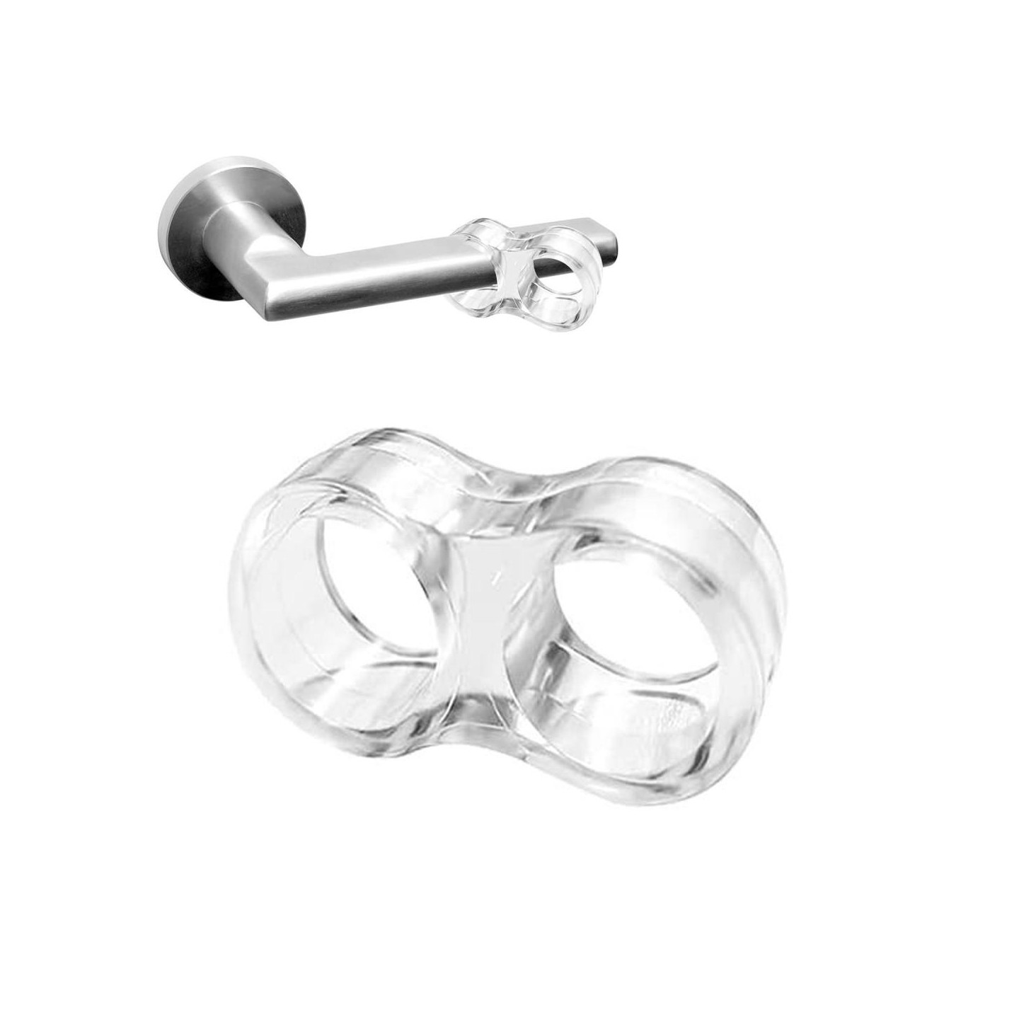 Cover for dører vegger Dørhåndtak rund dørknott støtfanger