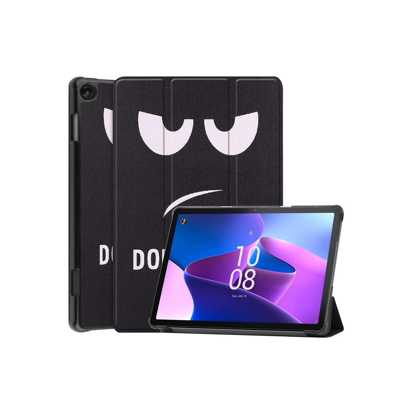 Trippeldeksel til Lenovo Tab M10 Gen 3 - Ikke rør meg