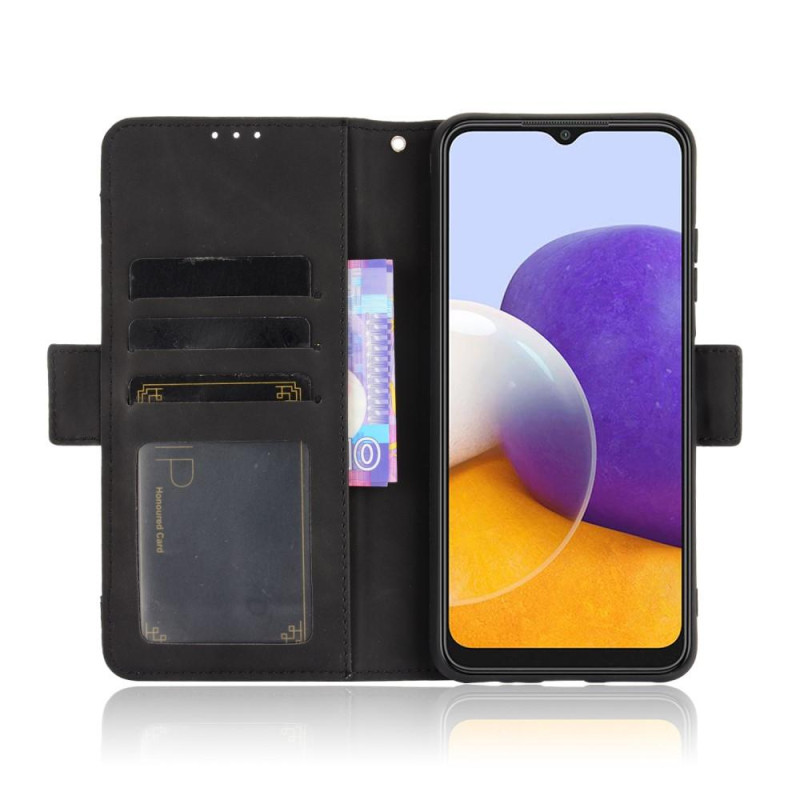 Wallet Stand Flip - telefonetui til Samsung Galaxy A22 5G - Sort