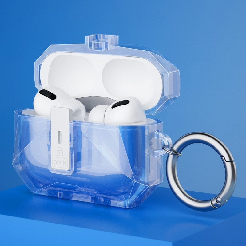 COTECI Til AirPods Pro 3 Beskyttende Etui Med Metalkrog - Blå